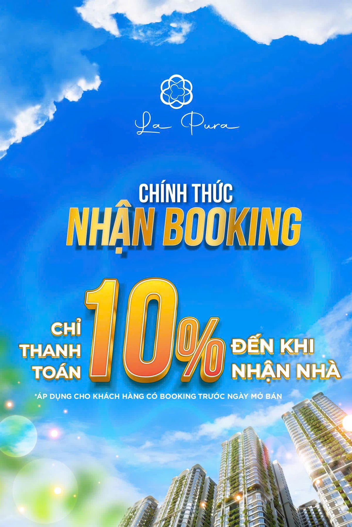 Chính thức nhận Booking La Pura chỉ thanh toán 10% đến khi nhận nhà