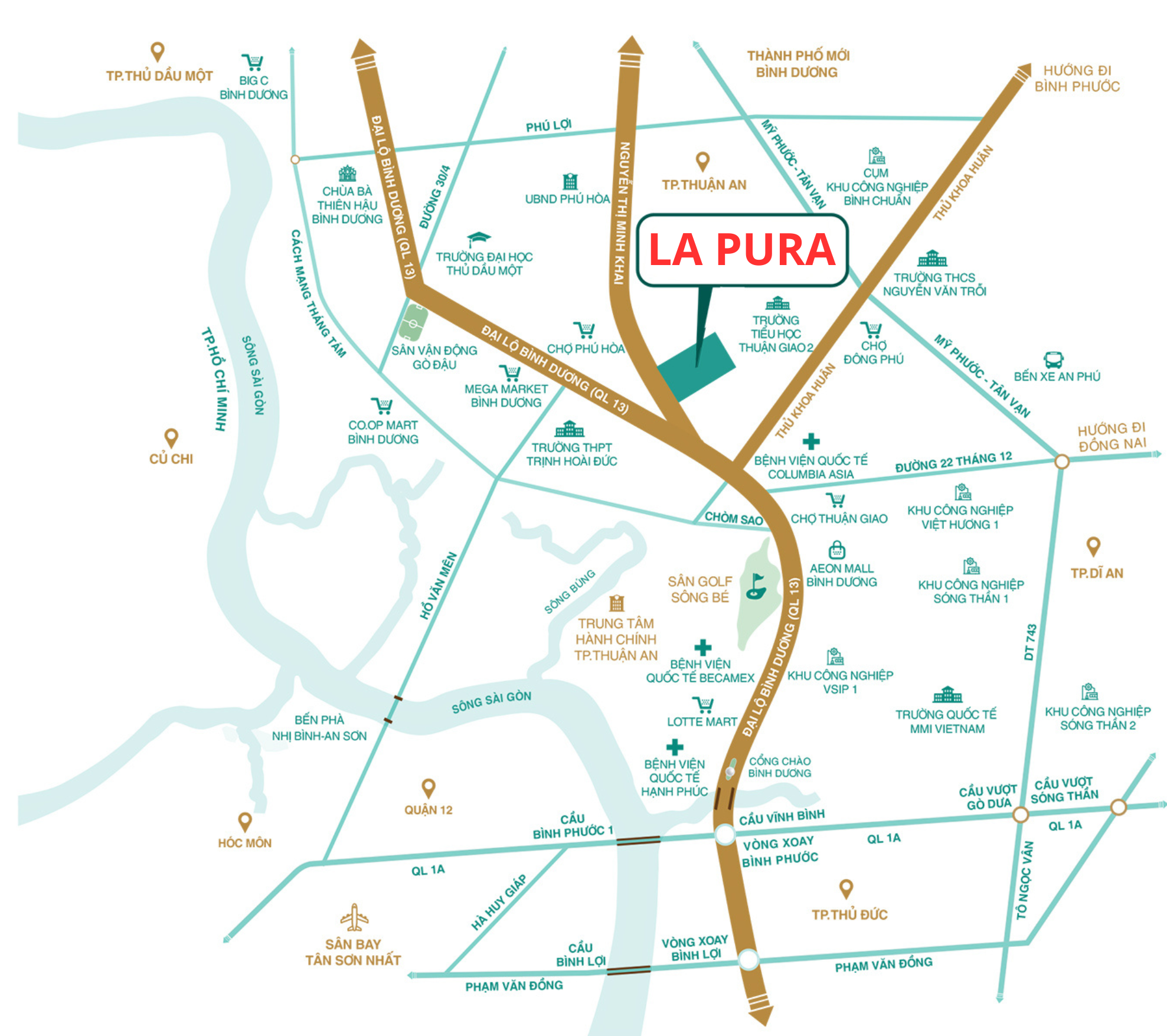 vị trí dự án La Pura