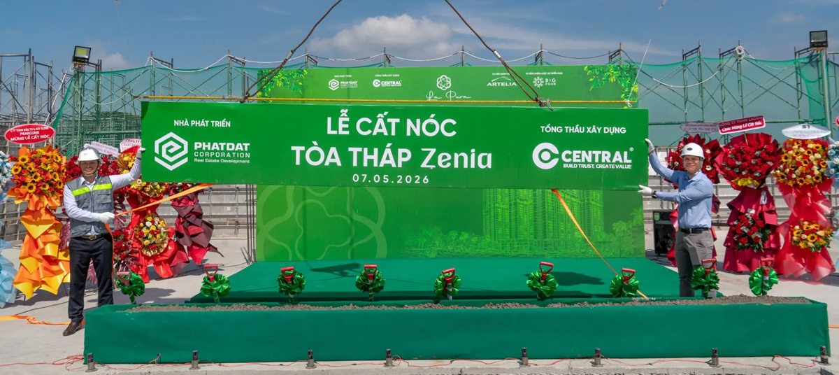 Cất nóc tòa tháp Zenia