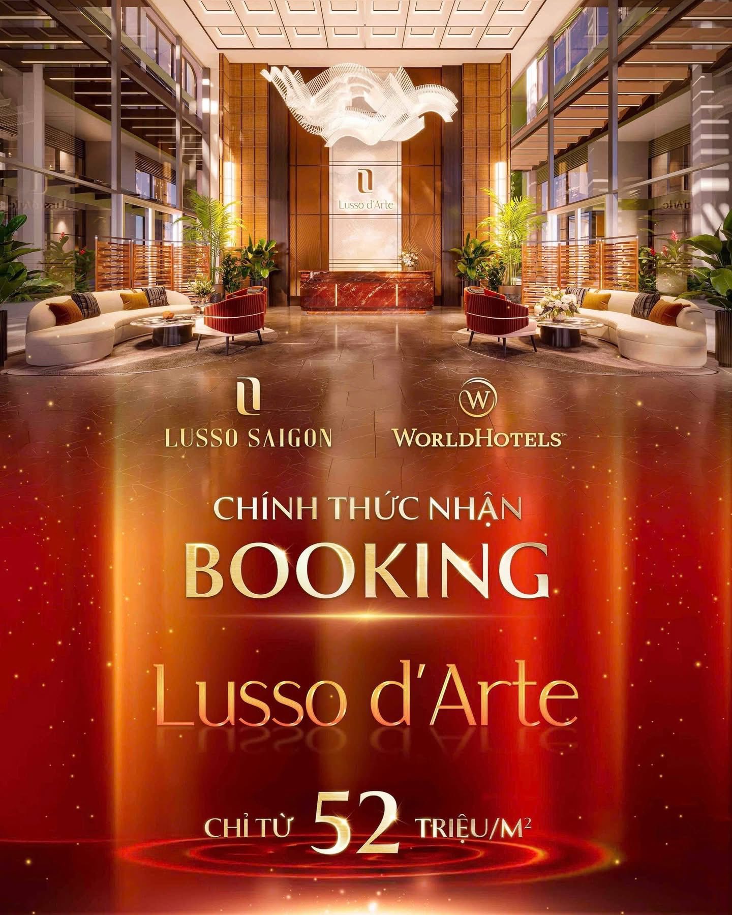 GÍA BÁN LUSSO D’ARTE 52 TRIỆU/M2
