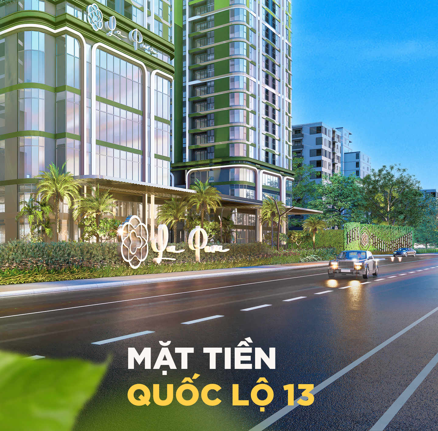La pura mặt tiền quốc lộ 13