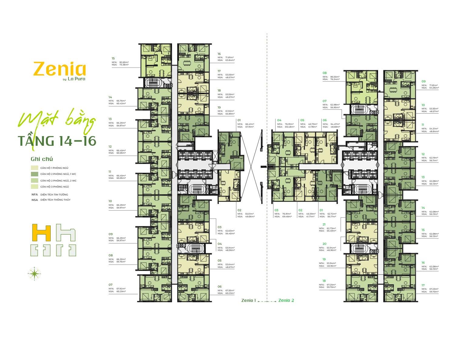 Zenia tầng 14-16