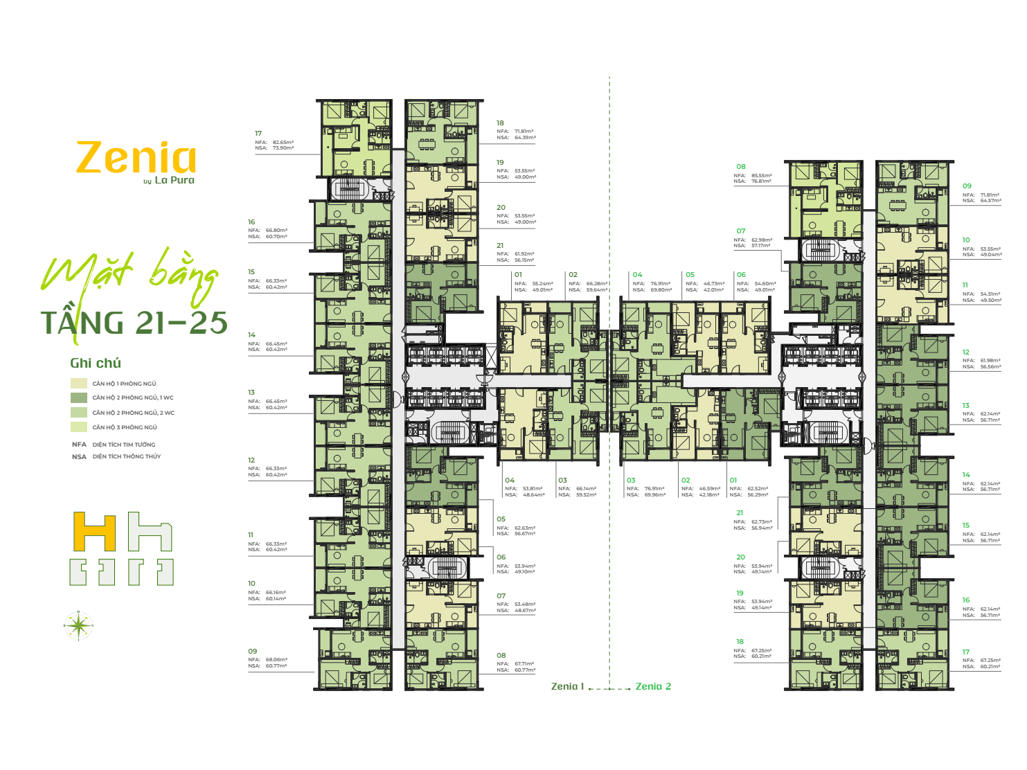 Zenia tầng 21-25